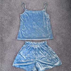 Velvet Blue Sleepwear Set